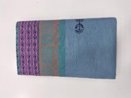 PL Salem Sarees Hand Block Printed Saree